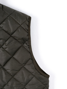 <b>Men's</b> <b>Black</b> Stand Collar Quilted <b>Vest</b> Windproof Casual Outerwear Polyester Wadding Zipper Closure Solid Color Regular Length - Product Image 2