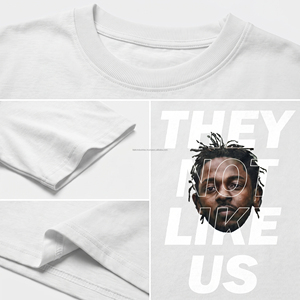 เสื้อยืดแขนสั้นสีขาวสำหรับผู้ชาย พิมพ์ลายตามสั่ง สไตล์สตรีท คอกลม ทรงปกติ ผ้าคอตตอนเจอร์ซีย์ ระบายอากาศได้ดี - Product Image 3