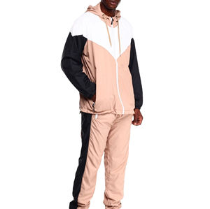Ensemble de survêtement coupe-vent en gros, veste et pantalon de sport, fabricant de vêtements de sport, fournisseur OEM ODM, personnalisation du logo en usine - Product Image 4