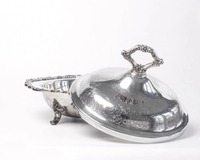 Plat à chafing élégant vintage en acier inoxydable 201 doré, capacité 150L, chauffage à la vapeur, contrôle de la température pour mariages, hôtels, buffets