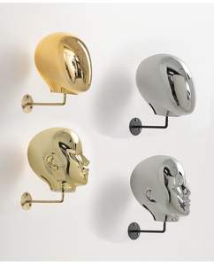 Expositor de Lujo Ecológico Cromado Dorado para Cabezas de Maniquí y Sombreros, Embalaje de Cartón para Accesorios de Tiendas Minoristas y Boutiques - Product Image 2