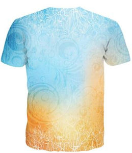 T-shirt ample à col rond et manches courtes avec imprimé lettres en strass, effet diamant scintillant - Product Image 3