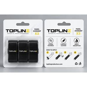 High Quality Topline Padel Overgrip X3 <b>White</b> Non-Slip Grip <b>Tape</b> for Racket Sports Performance low Price - Product Image 1