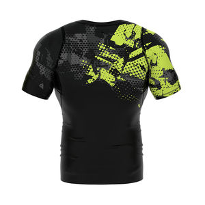 Camiseta Deportiva Sublimada para Hombre, Manga Corta, Cuello Redondo, Corte Ajustado, Transpirable, para Entrenamiento de Combate - Product Image 2