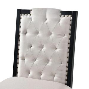 Edie <b>Dining</b> Table <b>Set</b> with Tufted <b>Chairs</b> and Bench Luxury Classic European Design Handmade Wood <b>Dining</b> Room Furniture - Product Image 6