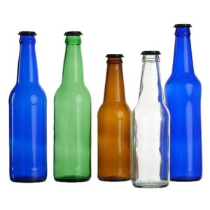 Botella de Vidrio Transparente para Licores de 500ml y 700ml, Envase Plano para Whisky, Vodka, Brandy y Tequila - Product Image 1