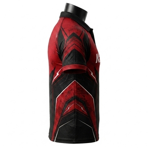 Camiseta de Rugby Ligera, Transpirable, de Secado Rápido, Material de Poliéster, Tejido que Absorbe la Humedad, Ajuste Atlético Flexible, Duradera, Deportiva - Product Image 4