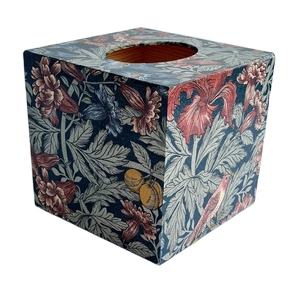 Boîte à mouchoirs en tissu avec impression florale personnalisée, porte-serviettes en bois pour restaurant, hôtel, table, boîte à serviettes carrée - Product Image 1