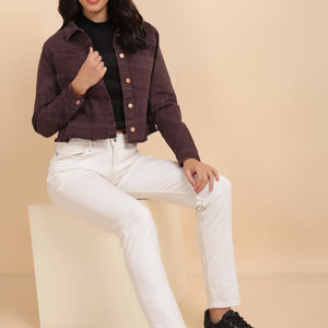 แจ็กเก็ตยีนส์ของผู้หญิงเสื้อแจ็กเก็ตแห้งเร็วออกแบบได้ตามต้องการ - Product Image 4