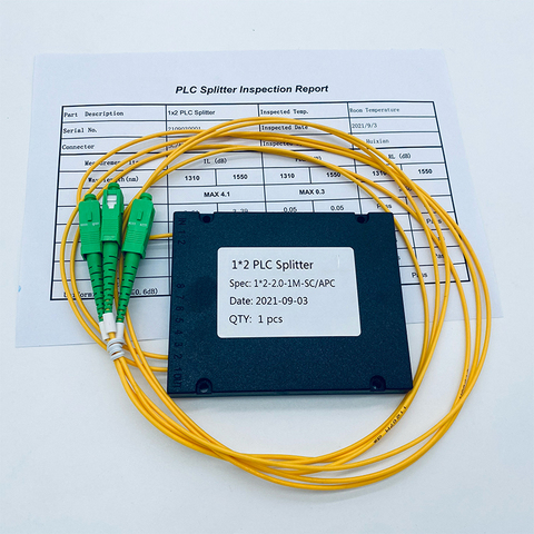 1x2 Two Way Ratio Splitter 1310/1490nm/1550nm Steel Tube SC/UPC With ...