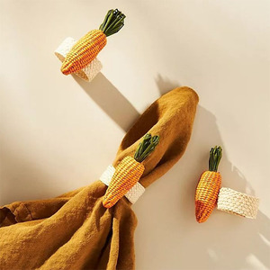 แหวนรองผ้าเช็ดปากทรงลูกแพร์หวายอย่างดี งานแฮนด์เมด เหมาะสำหรับตกแต่งโต๊ะงานแต่งงาน - Product Image 6