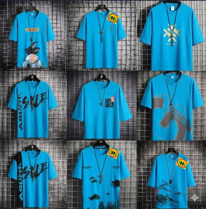 Lot de T-shirts en coton 100% colorés pour hommes, collection été 2026, prix super abordable, stock important - Product Image 6