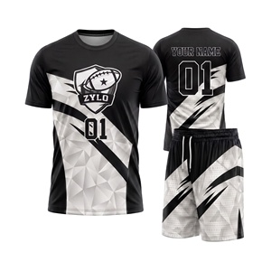 Custom <b>Athletic</b> 7v7 Flag Football Youth Short Sleeve Uniform Compression Jersey - Product Image 2