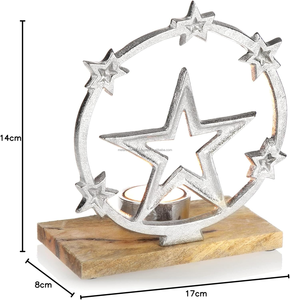 Nouveaux accessoires décoratifs de table de Noël en métal et en bois qui améliorent toute expérience culinaire festive - Product Image 4