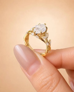 แหวนเพชรทรงมาร์คีส์ 1.50 กะรัต เพาะเลี้ยงในห้องปฏิบัติการ ทอง 14K แหวนหมั้น รับรองโดย IGI สไตล์วินเทจ สำหรับผู้หญิง เหมาะสำหรับวันครบรอบแต่งงานหรือเป็นแหวนแทนคำมั่นสัญญา - Product Image 2
