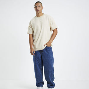 Camiseta Larga Oversize de Algodón 100% Transpirable de Secado Rápido con Diseño Personalizado para Hombre, Cómoda y de Alta Calidad - Product Image 4