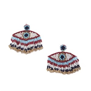 Pendientes Elegantes y Chic con Lazo y Cuentas, Mariposa Tricolor, Perlas y Cuentas de Semillas, Accesorios de Joyería Fina - Product Image 2