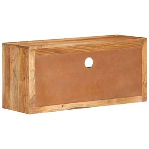 ตู้วางทีวีไม้สักแท้ขนาดกลาง สีน้ำตาล ชั้นวางทีวีไม้ - Product Image 3