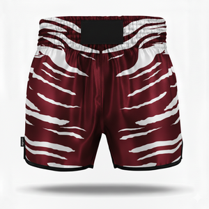 Short de Muay Thai traditionnel brodé sur mesure, finition satinée de luxe, short de boxe professionnel pour match de Muay Thai - Product Image 2