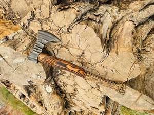 Thewizcrafts Handmade High Carbon Steel Viking Tomahawk Industrial Grade Steel Handle <b>Camping</b> Outdoor Use OEM 1 Year Warranty - Product Image 6