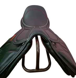 Silla de montar de cuero ODM EQUESTRIAN para salto ecuestre con armazón de madera, silla de montar inglesa auténtica para carreras de caballos, tallas 10-18 - Product Image 3