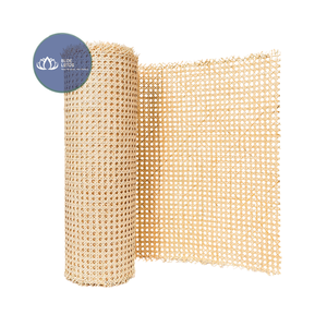 Más Vendido: Lámina de Mimbre Ecológica con Diseño Cuadrado de Loto Azul, Sostenible - Product Image 1