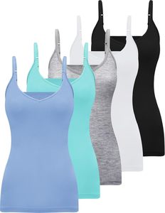 Camisola de tirantes finos para mujer al por mayor, top sin mangas elástico de mezcla de algodón suave, camiseta básica de moda para estar en casa - Product Image 1