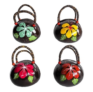 Juego de cuencos de laca de coco hechos a mano de alta calidad, venta al por mayor directa de fábrica, patrón de flores, comida personalizada, precio competitivo - Product Image 5