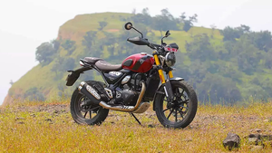 Moto TRIUMPH "SCRAMBLER 400 X" avec cadre noir, style sport Scrambler - Product Image 3