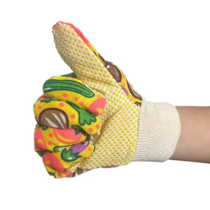 High Grip Cotton Industrial Work Gloves Premium Cotton <b>PVC</b> Dotted Gloves Anti Slip Industrial Safety Gloves - Product Image 2