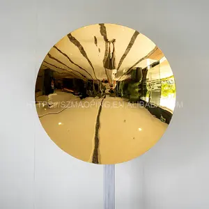Concave Mirror Hanging Wall Decoration Stainless Steel Sculpture Metal Crafts Wall Art Home Decor