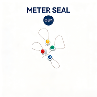 Sceau de sécurité personnalisable en plastique pour compteurs – Sceau de haute sécurité pour compteurs d'eau, de gaz ou d'électricité