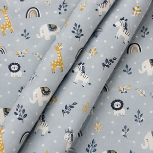 Tela de sarga 100% algodón ecológica con estampado ecológico de caballo Dala escandinavo, textil con dibujos animados para ropa de bebé y ropa infantil. - Product Image 3