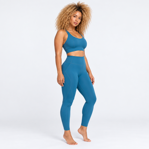Conjuntos de Yoga Impermeables de Alta Calidad para Mujer, con Cinturón y Encaje, Diseño de Logotipo Personalizado, Servicios ODM OEM - Product Image 3
