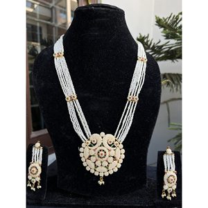 Copper Alloy Rani Haar <b>Set</b> Red And Green For Women Bridal Wedding Jewelry Indian Ethnic Export - Product Image 1