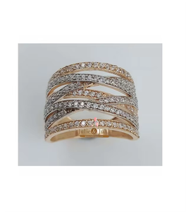 Women Diamond <b>Ring</b> 18k Rose Gold Exclusive Luxury Jewelry Offering Elegant Design Superior <b>Craft</b> And Sparkling Diamond Finish - Product Image 5