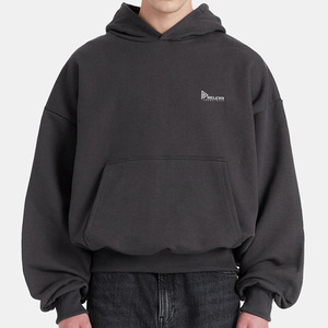 Sudadera con Capucha Extra Grande de 600GSM |   Sudadera con Capucha Corta de Felpa 100% Algodón, Personalizable con Logotipo, MOQ de 2 Piezas, Hecho en Pakistán - Product Image 4