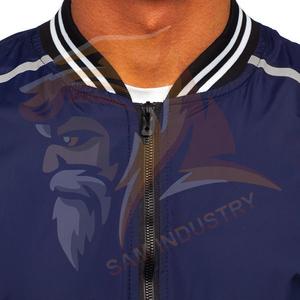 Men Winter <b>Light</b> <b>Weight</b> Polyester Vintage Windproof Waterproof Bomber <b>Jacket</b> Zipper Closure Bomber Winter <b>Jacket</b> - Product Image 6