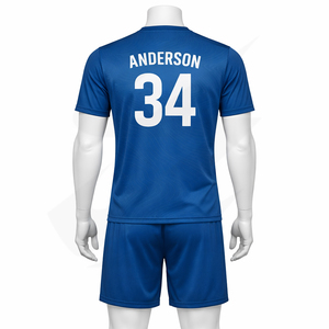 Uniformes de Fútbol Personalizados para Hombres, Mujeres y Niños, Conjuntos de Camisetas de Fútbol de Malla de Poliéster, Sublimación, Directo de Fábrica OEM - Product Image 2