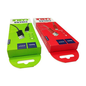 Caja de Papel Reciclable de Diseño Personalizado con Impresión Clara para Cable de Carga de Teléfono Micro B USB-C - Product Image 4