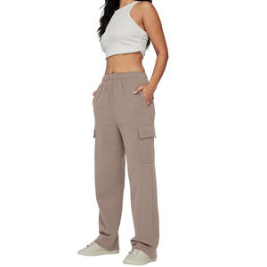 Pantalones Cargo Vaqueros Pintados con Múltiples Bolsillos para Mujer, Cintura Alta, Transpirables, de Secado Rápido, Lavado a la Piedra, Casuales, Nueva Llegada, Venta al por Mayor en Pakistán - Product Image 2