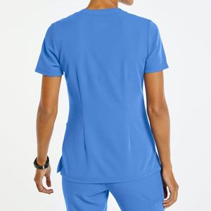 Venta al por mayor personalizado de buena calidad y diseño suave elástico y transpirable tela de gran tamaño uniforme de enfermera y uniforme de hospital - Product Image 5