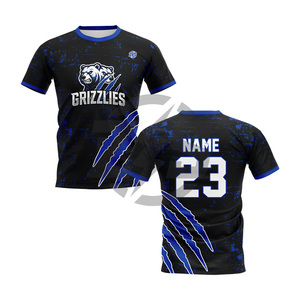 Maillot Grizzlies noir et rouge imprimé par sublimation, unisexe, pour adulte, respirant, en spandex, nom personnalisé, numéro 23, Zersia International - Product Image 3