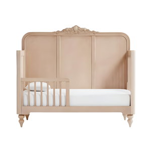 Culla in Legno Rosa Personalizzata con <span class=keywords><strong>Testiera</strong></span> Arrotondata, Mobili per Cameretta su Misura - Product Image 1