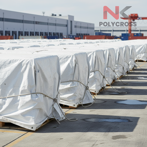 Bâche en tissu laminé imperméable, résistante aux UV, pour usage extérieur, construction et industrie - Product Image 2