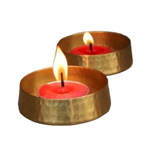 Mini portavelas de cera para té, diseño martillado, hogar y oficina para decoración de candelabro votivo, precio razonable - Product Image 1