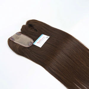 Produit élevé Toupet Extensions de cheveux Toupet du prix de gros Couleur foncée droite naturelle Grand stock prêt à expédier - Product Image 1