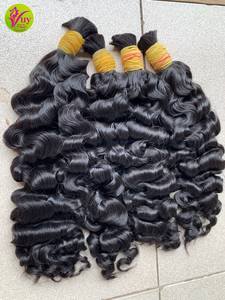Cabello Humano Natural Vietnamita 100% de un Solo Donante, a Granel, con Cutícula Alineada, Sin Procesar, Doble Trama a Máquina, Cierre de Cabello Virgen VuyHair 95-100g - Product Image 1