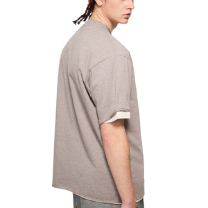 Camisetas Deportivas Casuales de Poliéster y Algodón Dryfit para Hombre, Camiseta con Estampado Sublimado Personalizado Bajo Demanda, Color Beige - Product Image 4