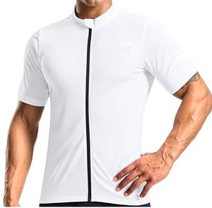 Breathable Lightweight High Quality Short Sleeve Zipper Up Compression <b>Cycling</b> Jersey with Back Pockets Customized Color & Logo - Product Image 5